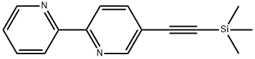 5-三甲基硅乙炔基-2,2'-联吡啶 结构式