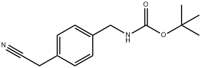(4-Cyanomethyl-benzyl)-carbamic acid tert-butyl ester 结构式