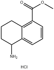 METHYL5-AMINO-5,6,7,8-TETRAHYDRONAPHTHALENE-1-CARBOXYLATE HYDROCHLORIDE 结构式