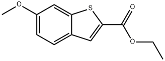 6-甲氧基苯并[B]噻吩-2-羧酸乙酯 结构式