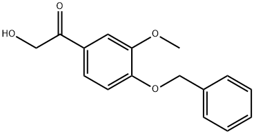 Ethanone, 2-hydroxy-1-[3-methoxy-4-(phenylmethoxy)phenyl]- 结构式