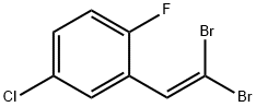 2-(2,2-二溴乙烯基)-4-氯-1-氟苯 结构式