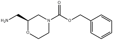 (S)-N-CBZ-2-(氨基乙基)吗啉 结构式