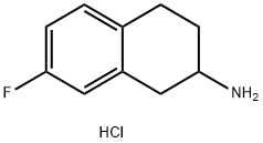 7-FLUORO-1,2,3,4-TETRAHYDRO-NAPHTHALEN-2-YLAMINE HCl 结构式