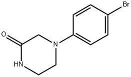 4-(4-bromophenyl)piperazin-2-one 结构式
