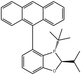 (2S,3S)-4-(蒽-9-基)-3-(叔丁基)-2-异丙基-2,3-二氢苯并[D][1,3]氧杂磷杂环戊烯 结构式