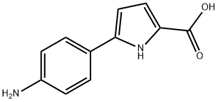 1H-Pyrrole-2-carboxylic acid, 5-(4-aminophenyl)- 结构式