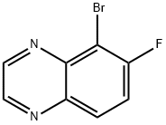 5-溴-6-氟喹喔啉 结构式