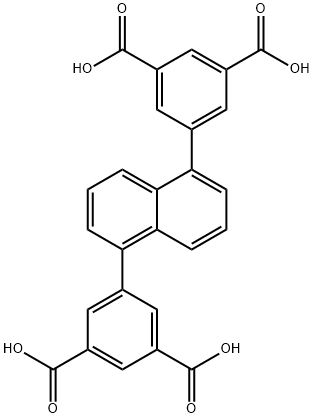 2.5-[2-(3,5-二羧基苯基)]萘 结构式
