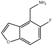 (5-氟苯并呋喃-4-基)甲胺 结构式
