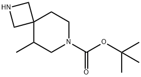 5-甲基-2,7-二氮杂螺[3.5]壬烷-7-羧酸叔丁酯 结构式