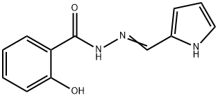 2-hydroxy-N'-(1H-pyrrol-2-ylmethylene)benzohydrazide 结构式