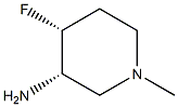 (3S,4R)-4-fluoro-1-methylpiperidin-3-amine 结构式