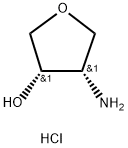 (3S,4S)-4-氨基四氢呋喃-3-醇盐酸盐 结构式