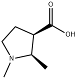 3-Pyrrolidinecarboxylic acid, 1,2-dimethyl-, (2R,3R)- 结构式