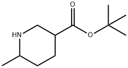 TERT-BUTYL 6-METHYLPIPERIDINE-3-CARBOXYLATE 结构式