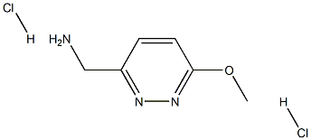 (6-甲氧基哒嗪-3-基)甲胺二盐酸 结构式