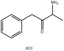 3-氨基-1-苯基丁-2-酮盐酸盐 结构式