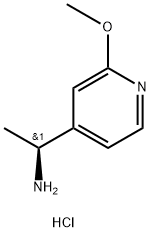 (S)-1-(2-甲氧基吡啶-4-基)乙胺盐酸盐 结构式