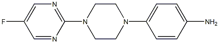 4-(4-(5-氟嘧啶-2-基)-哌啶基)苯胺 结构式