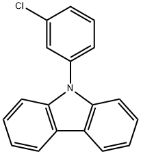 9-(3-氯苯基)-9H-咔唑 结构式