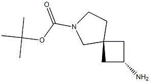 tert-butyl trans-2-amino-6-azaspiro[3.4]octane-6-carboxylate 结构式