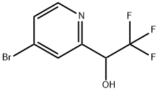 1-(4-bromopyridin-2-yl)-2,2,2-trifluoroethan-1-ol 结构式