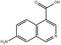 7-氨基异喹啉-4-羧酸 结构式