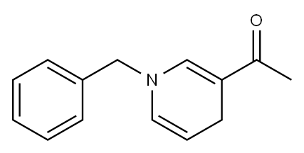 3-乙酰基-1-苄基-1,4-二氢吡啶 结构式