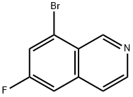 8-溴-6-氟异喹啉 结构式
