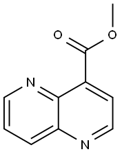 [1,5]萘啶-4-甲酸甲酯 结构式