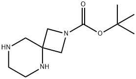 2,5,8-三氮螺环[3.5]壬烷-2-羧酸叔丁酯 结构式