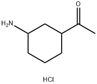 1-(3-氨基环己基)乙-1-酮盐酸盐 结构式