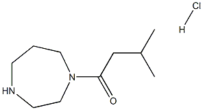 1-(1,4-重氮基庚环-1-基)-3-甲基丁烷-1-酮盐酸 结构式