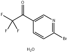 1-(6-Bromopyridin-3-yl)-2,2,2-trifluoroethanone hydrate 结构式