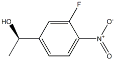 (R)-1-(3-氟-4-硝基苯基)乙醇 结构式