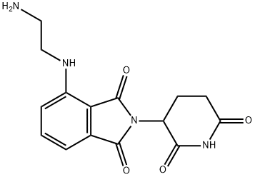 4-((2-氨基乙基)氨基)-2-(2,6-二氧代-哌啶-3-基)异吲哚-1,3-二酮 结构式