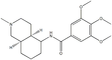 cis-N-(decahydro-2-methyl-5-isoquinolyl)-3,4,5-trimethoxybenzamide 结构式