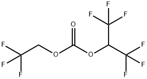 Hexafluoroisopropyl 2,2,2-trifluoroethyl carbonate 结构式