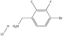 (4-Bromo-2,3-difluorophenyl)methanamine hydrochloride 结构式