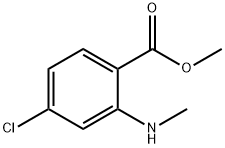 4-氯-2-(甲氨基)苯甲酸甲酯 结构式