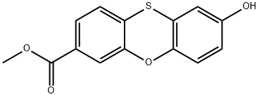 methyl 8-hydroxyphenoxathiine-3-carboxylate 结构式