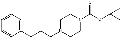 tert-butyl 4-(3-phenylpropyl)piperazine-1-carboxylate 结构式