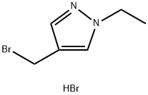 4-(溴甲基)-1-乙基-1H-吡唑氢溴酸盐 结构式