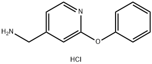 (2-苯氧基吡啶-4-基)甲胺二盐酸 结构式