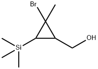 2-BROMO-2-METHYL-3-(TRIMETHYLSILYL)-CYCLOPROPANEMETHANOL 结构式