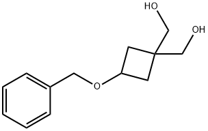 (3-(苄氧基)环丁烷-1,1-二基)二甲醇 结构式