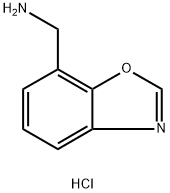 7-(氨甲基)苯并噁唑盐酸盐 结构式