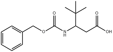 3-benzyloxycarbonylamino-4,4-dimethylpentanoic acid 结构式