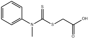 Acetic acid, 2-[[(methylphenylamino)thioxomethyl]thio]- 结构式